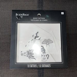 Body Rage Temporary Body Tattoos(10 TATTOOS)